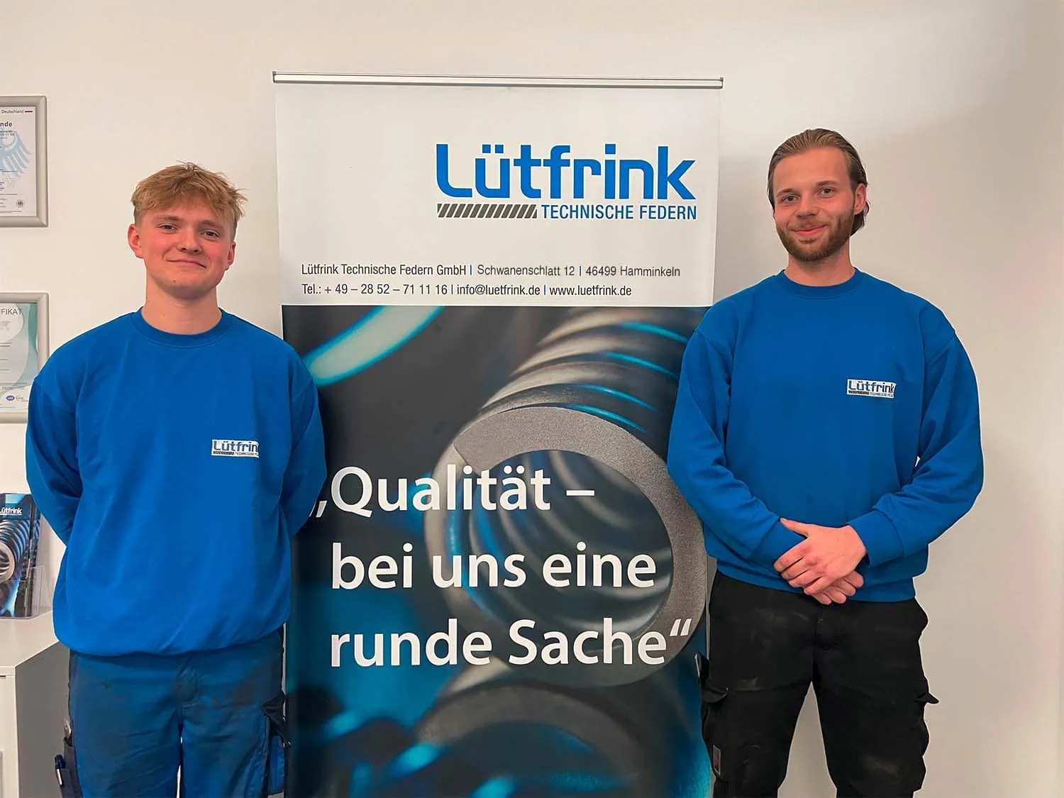 Willkommen an Board: Unser neuer Auszubildender zum Industriemechaniker - Lütfrink Technische Federn GmbH